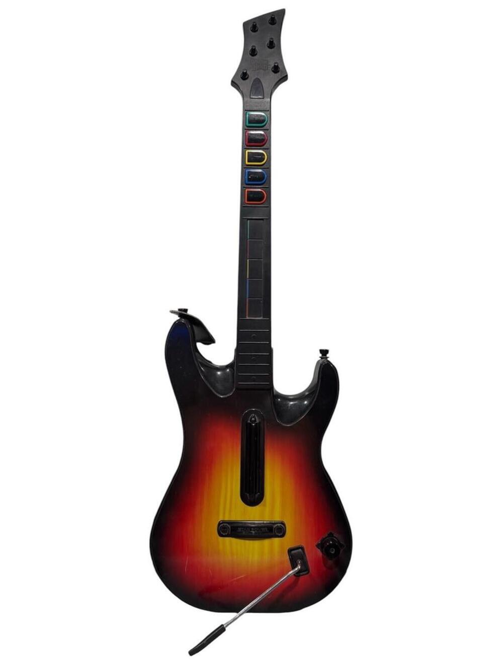 RedOctane Sunburst Guitar Hero World Tour Playstation 2 Tested BUT NO DONGLE